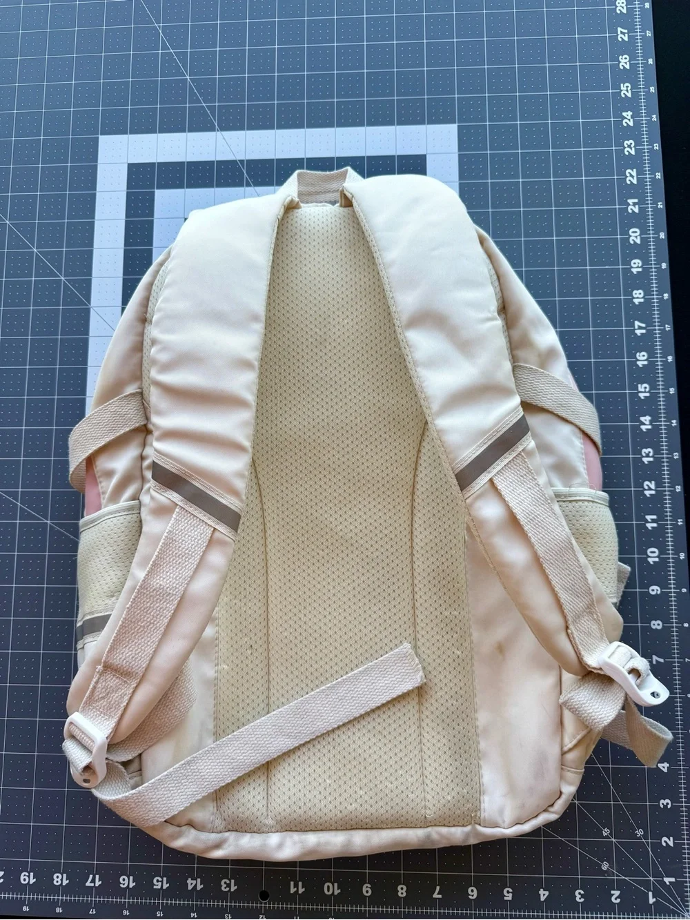 Karissa Girls School Backpack * Multi Pocket Cream